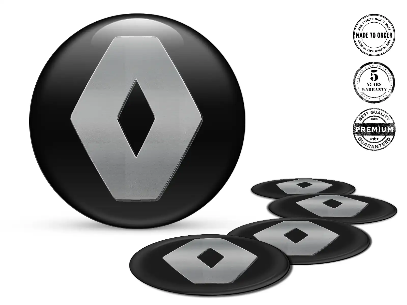 Renault Radaufkleber Logo Hochwertige Epoxy-Edition